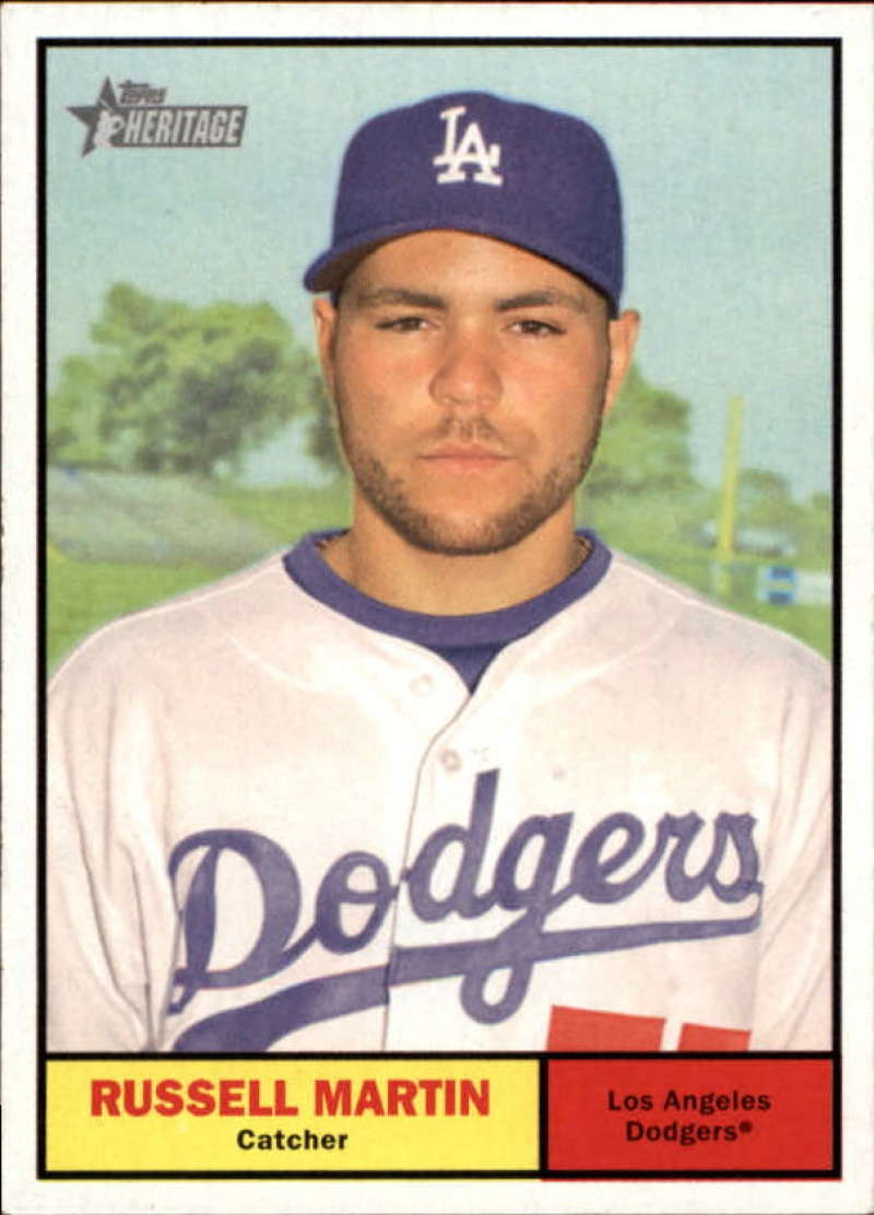 2010 Topps Heritage #74 Russell Martin Dodgers