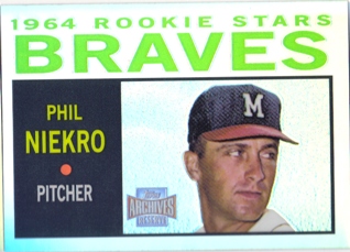 2001 Topps Archives Reserve #60 Phil Niekro 64 MLB Baseball Trading Card