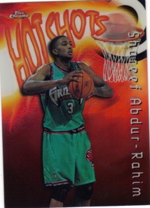 1997-98 Topps Chrome Season's Best Refractors #SB28 Shareef Abdur-Rahim NBA Basketball Trading Card