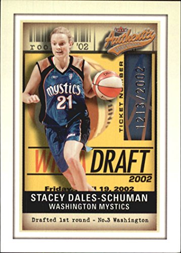 2002 Fleer Authentix WNBA #103 Stacey Dales-Schuman RC /2002 WNBA Basketball Trading Card