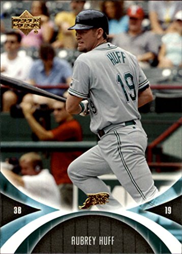 2005 UD Mini Jersey Collection #64 Aubrey Huff MLB Baseball Trading Card