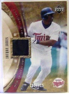 2005 Artifacts MLB Apparel Jacque Jones Jersey/325 MLB Baseball Trading Card
