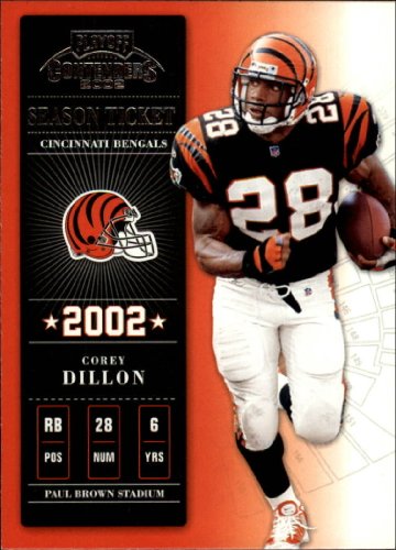 2002 Playoff Contenders #17 Corey Dillon NFL Football Trading Card