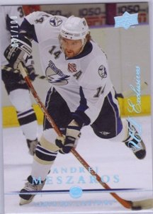 2008-09 Upper Deck Exclusives #425 Andrej Meszaros /100 NHL Hockey Trading Card